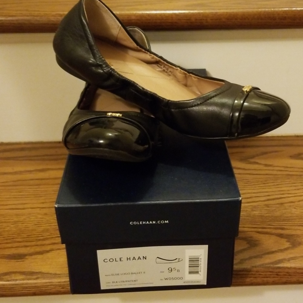 Cole Haan Elsie Logo Ballet Flats